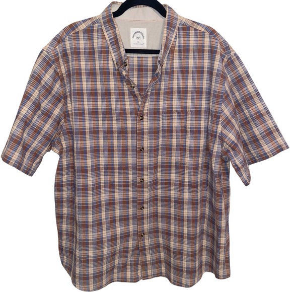 Customized Version Dubinik Shirt Mens XXL Plaid Short Sleeve Camp Grunge Casual - Picture 1 of 12